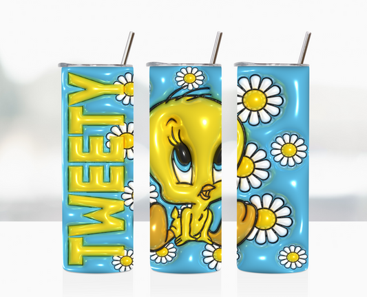 Yellow Cute Bird Tumbler